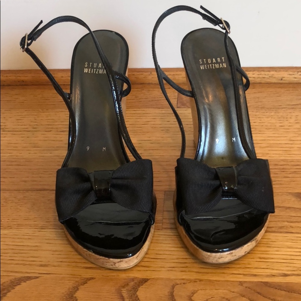 Stuart Weitzman black wedges